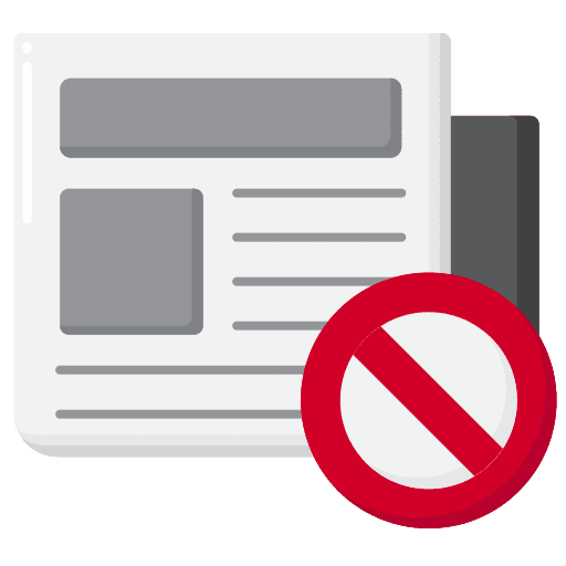 Fake news newspaper communications journal icon