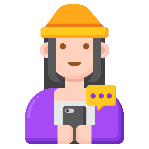 Female profile woman girl icon