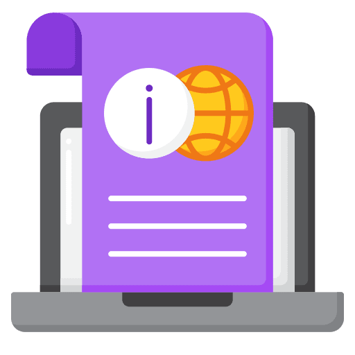 Information dialogue education elearning icon