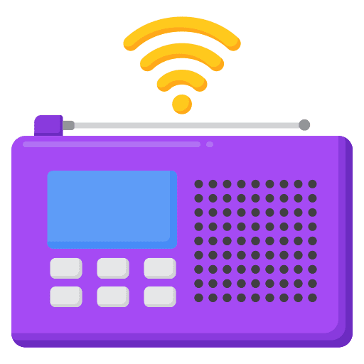 Radio radio antenna music and multimedia antenna icon