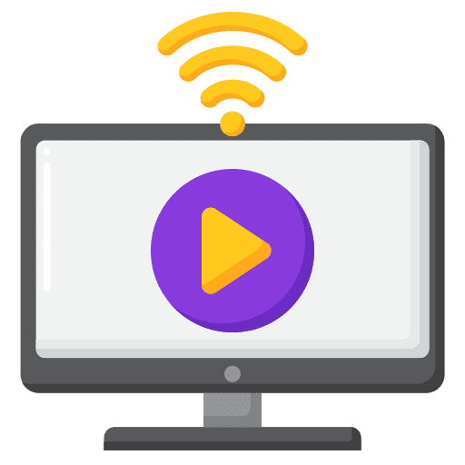 Video player elearning video player video icon