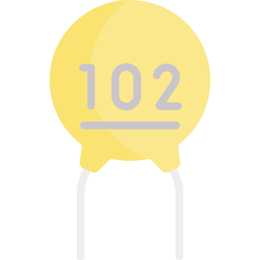 Capacitor electricity electrical component semiconductor icon