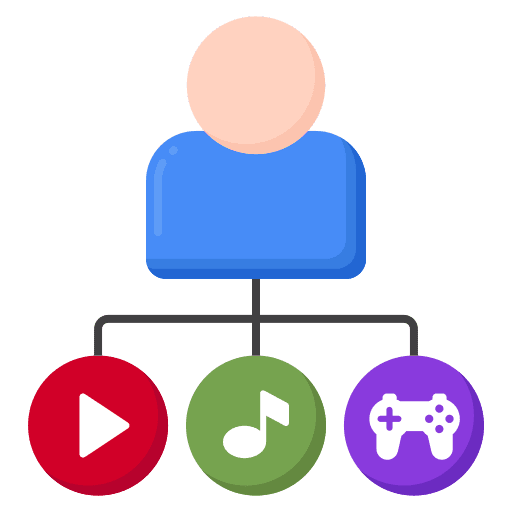 Content management communications content advertise icon