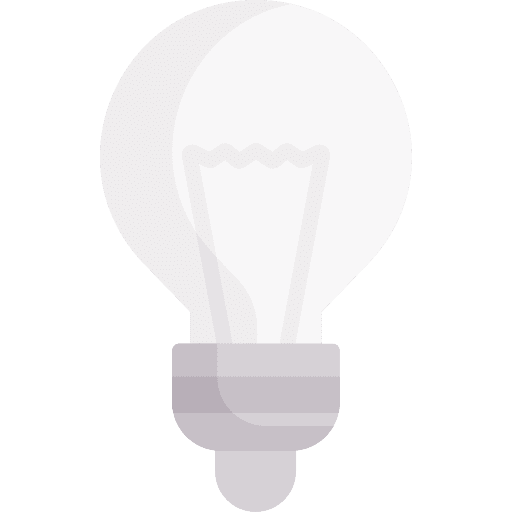 Light bulb illumination technology idea icon