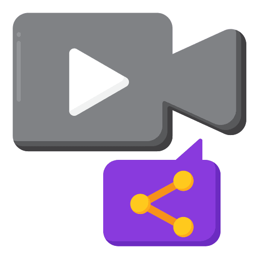 Video sharing promotion video sharing share icon