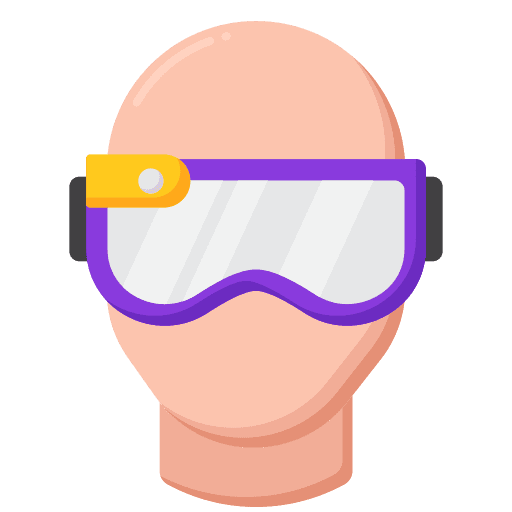 Virtual reality game console virtual reality user icon