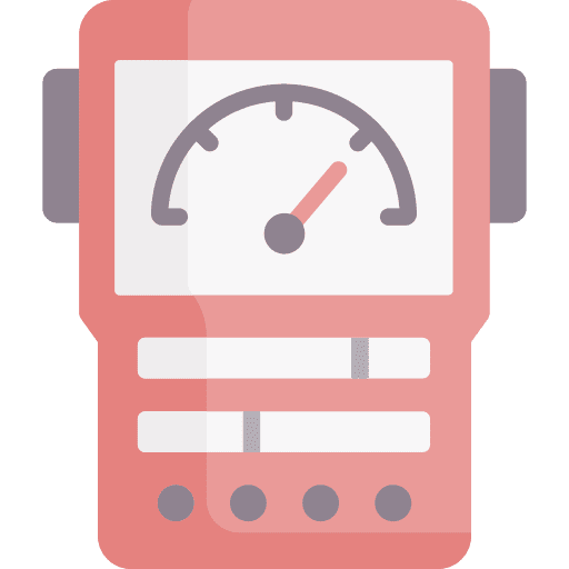 Voltmeter voltmeter testing construction and tools icon