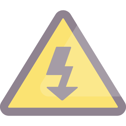Danger danger electricity caution icon Danger danger electricity caution icon