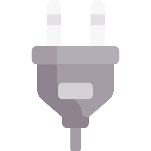 Plug electricity electronics power icon Plug electricity electronics power icon