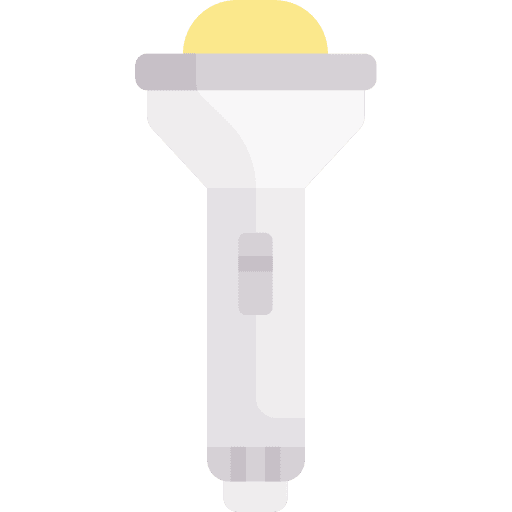 Flashlight torch illumination lantern icon Flashlight torch illumination lantern icon