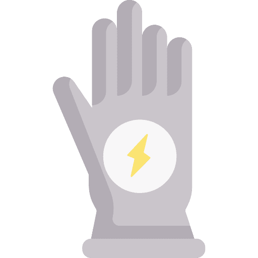 Glove electrician equipment work icon Glove electrician equipment work icon