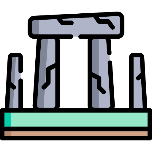 Stonehenge prehistoric architecture and city landmark icon Stonehenge prehistoric architecture and city landmark icon