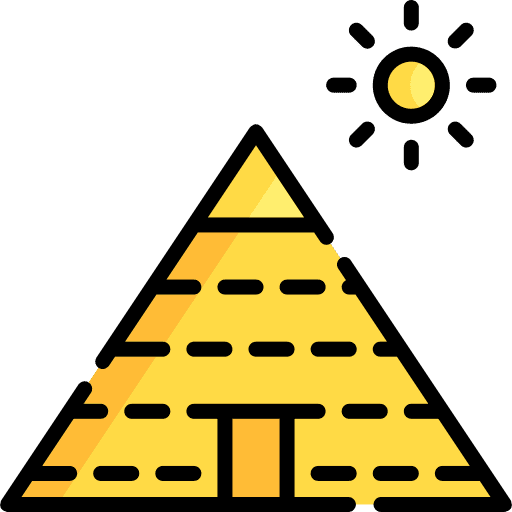 Pyramid egypt architecture and city cultures icon Pyramid egypt architecture and city cultures icon