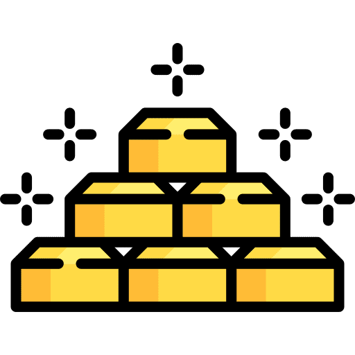 Treasure assets treasure gold ingot icon Treasure assets treasure gold ingot icon
