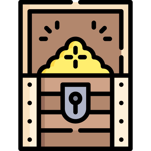 Treasure chest antique gold treasure chest icon Treasure chest antique gold treasure chest icon