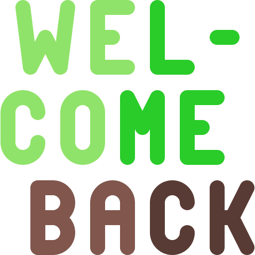 Welcome back appreciation communications greeting icon