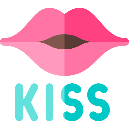 Kiss message love and romance mouth icon Kiss message love and romance mouth icon