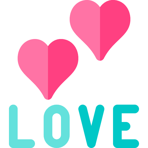 Love love heart message icon Love love heart message icon
