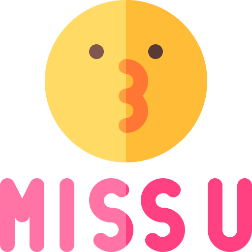 Miss you message smileys emoji icon Miss you message smileys emoji icon