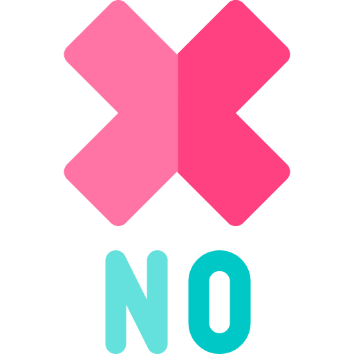 No reject bubbles decline icon No reject bubbles decline icon