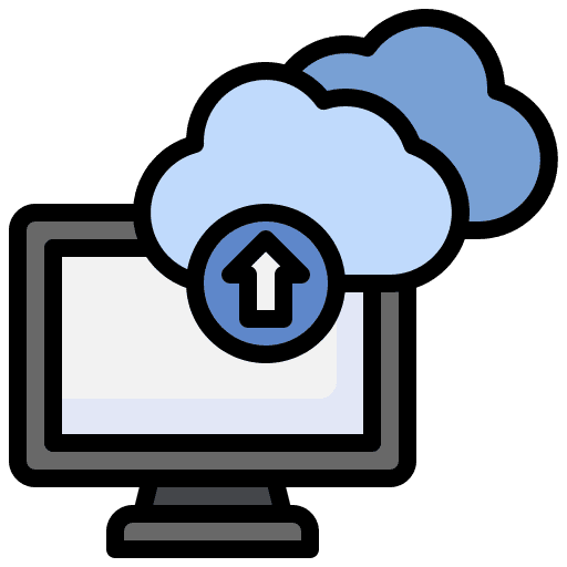 Information sharing file data sharing cloud computing icon