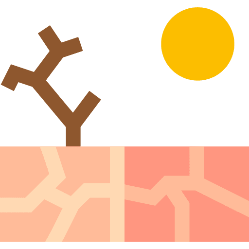 Drought weather nature global warming icon