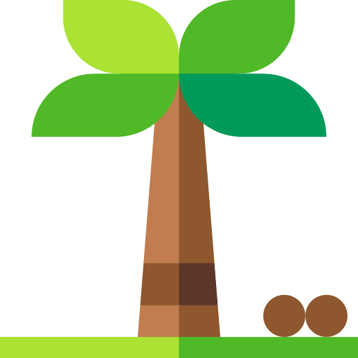 Palm tree holidays island palm icon
