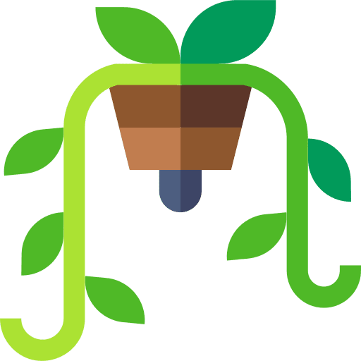 Plant pot botanic gardening icon