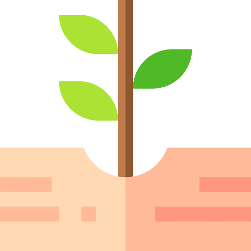 Sprout nature leaf farm icon