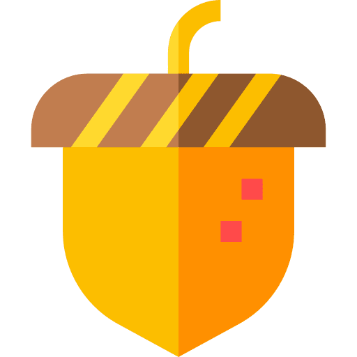 Acorn oak nut fruit icon Acorn oak nut fruit icon