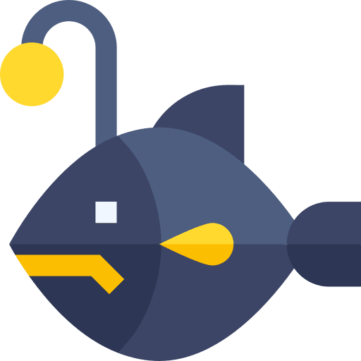 Anglefish marine animals wild life icon Anglefish marine animals wild life icon