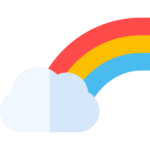 Rainbow rainbow cloud nature icon Rainbow rainbow cloud nature icon