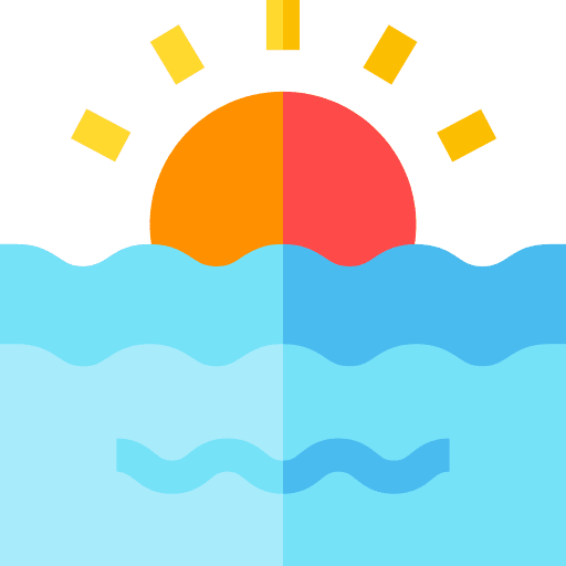 Sunset travel weather sun icon Sunset travel weather sun icon