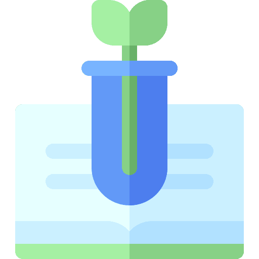 Botany biology book education icon Botany biology book education icon