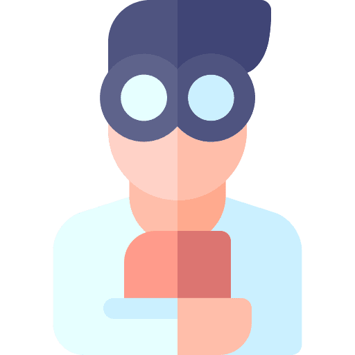 Nerd avatar black hair user icon Nerd avatar black hair user icon
