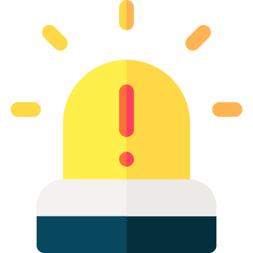 Alarm warning alert electronics icon