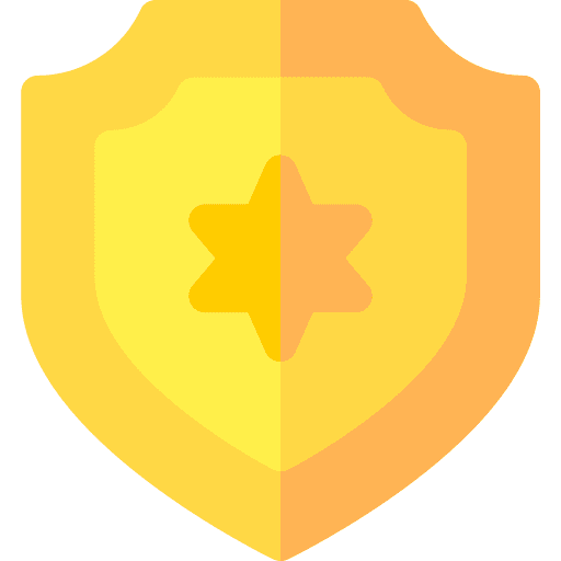 Badge police emblem security icon