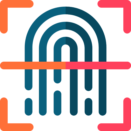 Fingerprint fingerprint identification scanner icon Fingerprint fingerprint identification scanner icon