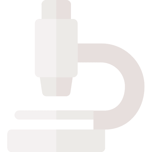 Microscope observation research education icon