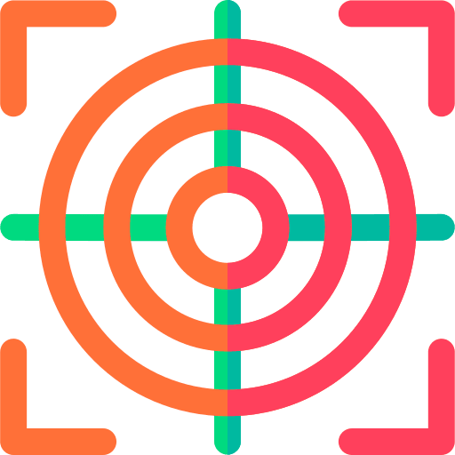 Target shoot target objective icon