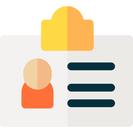 Id card id card identification user icon Id card id card identification user icon