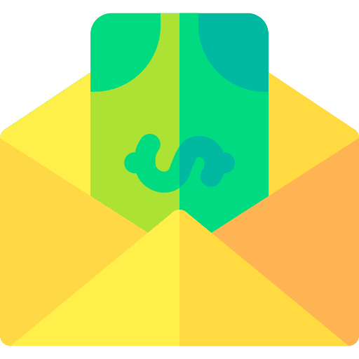 Money salary mail cash icon Money salary mail cash icon