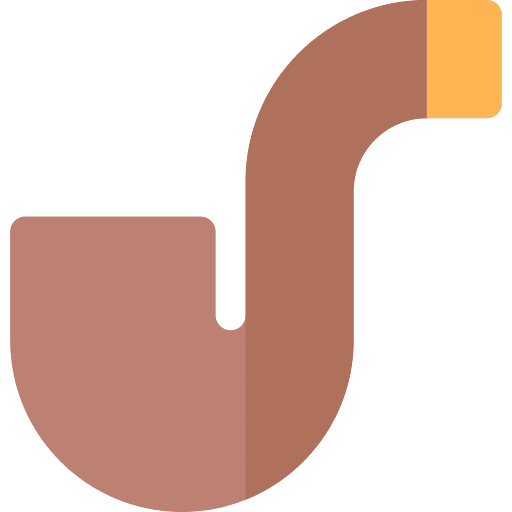 Pipe smoke unhealthy bad habit icon Pipe smoke unhealthy bad habit icon