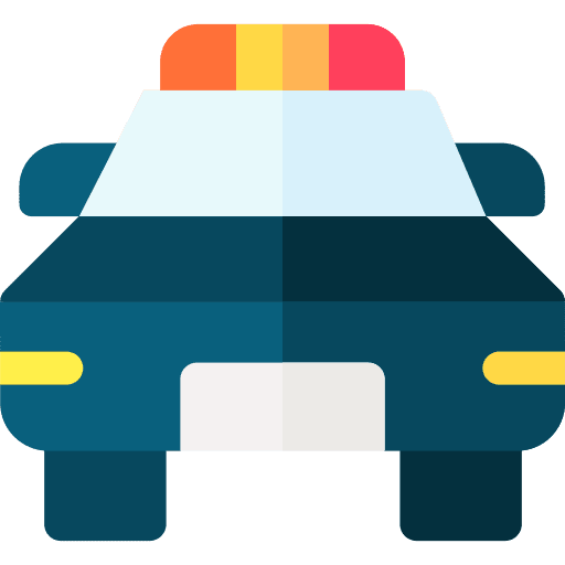 Police car automobile siren transportation icon Police car automobile siren transportation icon
