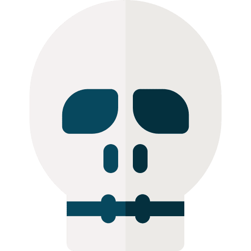 Skull spooky scary death icon Skull spooky scary death icon