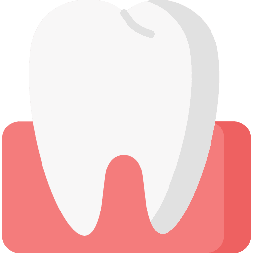 Tooth gum dental hygiene healthcare and medical icon