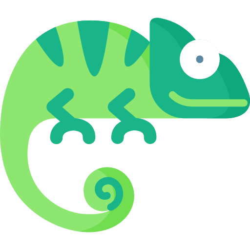 Chameleon animal kingdom reptile animal icon