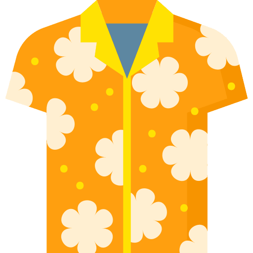 Hawaiian shirt clothes garment shirt icon