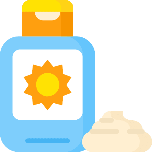 Sunblock holidays beauty sun lotion icon