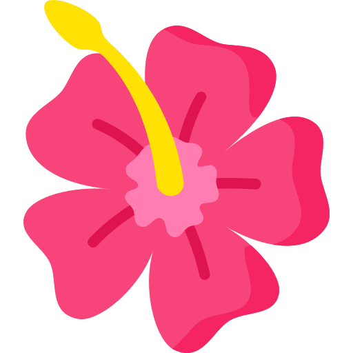 Hibiscus blossom flower nature icon Hibiscus blossom flower nature icon